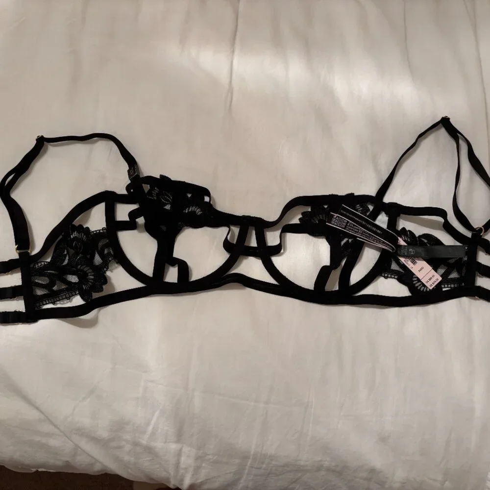 NWT Victoria's Secret Sexy Strappy Embroidered Balconette Bra - Picture 6 of 6